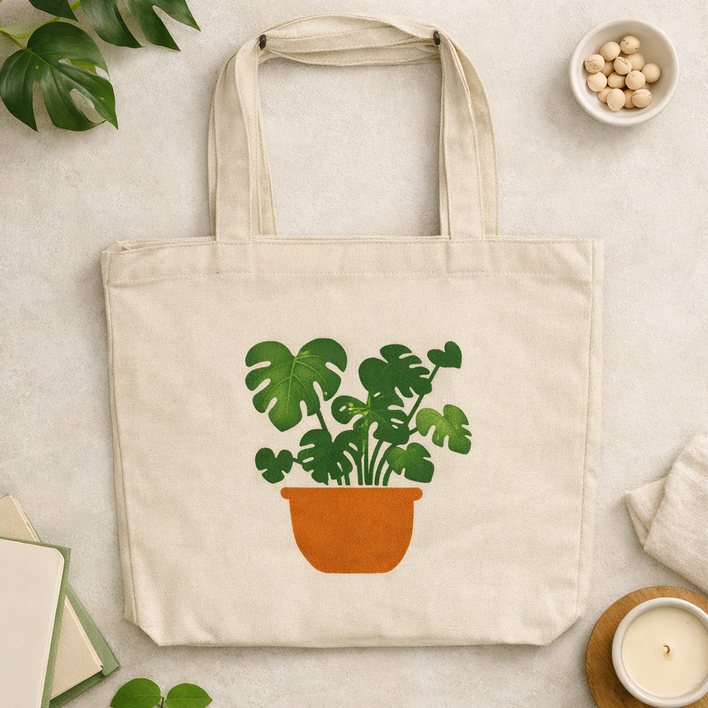 Plant Themed Tote Bag